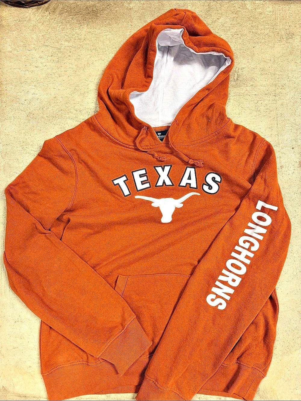 Colosseum Texas Longhorns Graphic Hoodie Size Large